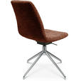 STUHL  in Aluminium Bouclé Metall, Textil  - Alufarben/Kupferfarben, Design, Textil/Metall (46/81,5-84,5/55cm) - Johann Jakob