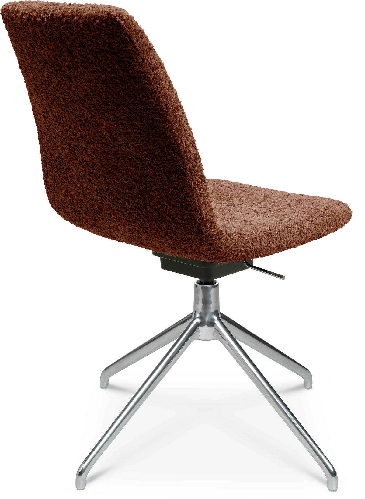 STUHL  in Aluminium Bouclé  - Alufarben/Kupferfarben, Design, Textil/Metall (46/81,5-84,5/55cm) - Johann Jakob