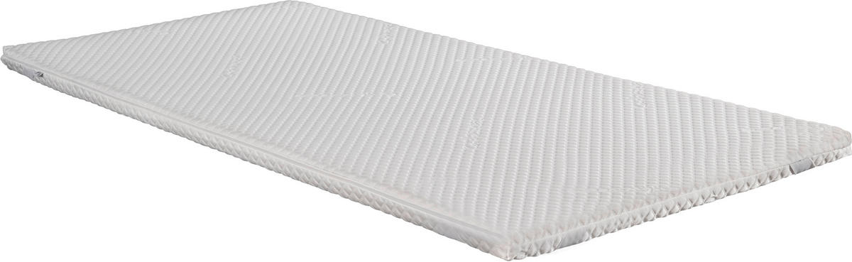 VRCHNÍ MATRACE, 60/120 cm - bílá, Basics, textil (60/120cm) - Livetastic