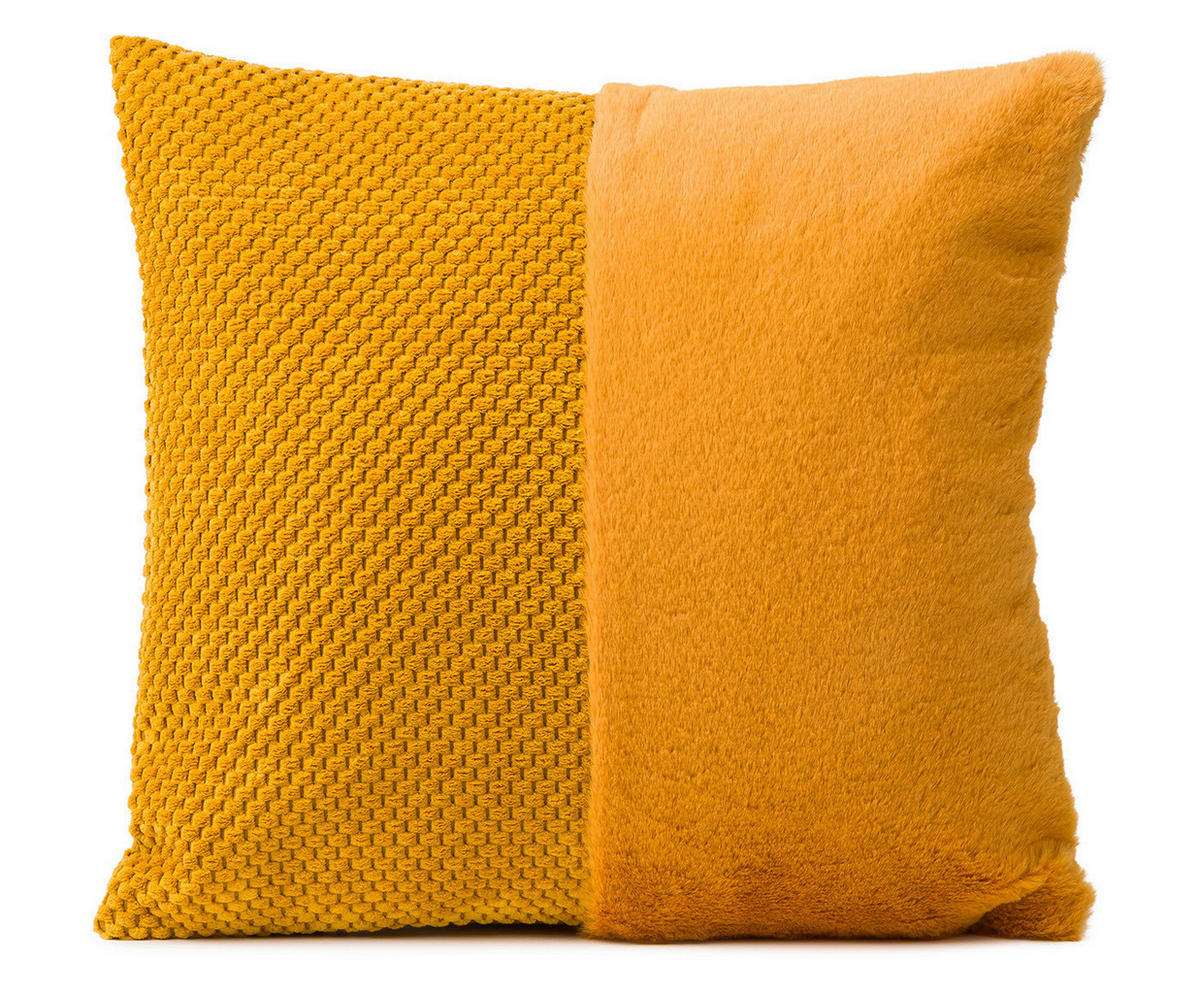 DEKORAČNÝ VANKÚŠ 50/50 cm - medová, Basics, textil (50/50cm) - Novel