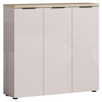 SCHUHSCHRANK Eichefarben, Kaschmir  - Kaschmir/Eichefarben, Design, Holzwerkstoff/Kunststoff (120/115/34cm) - Xora