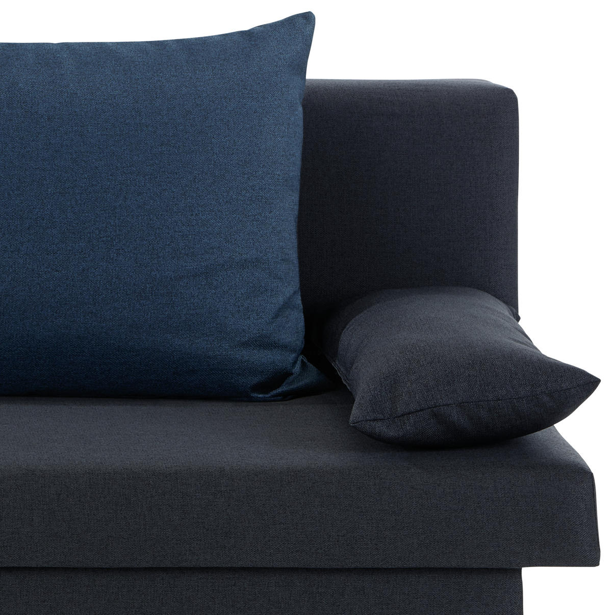 SCHLAFSOFA Dunkelgrau  - Blau/Dunkelgrau, Basics, Karton/Holz (192/82cm) - MID.YOU