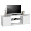TV-ELEMENT bela  - bela, Moderno, leseni material (120/40/34cm) - Carryhome