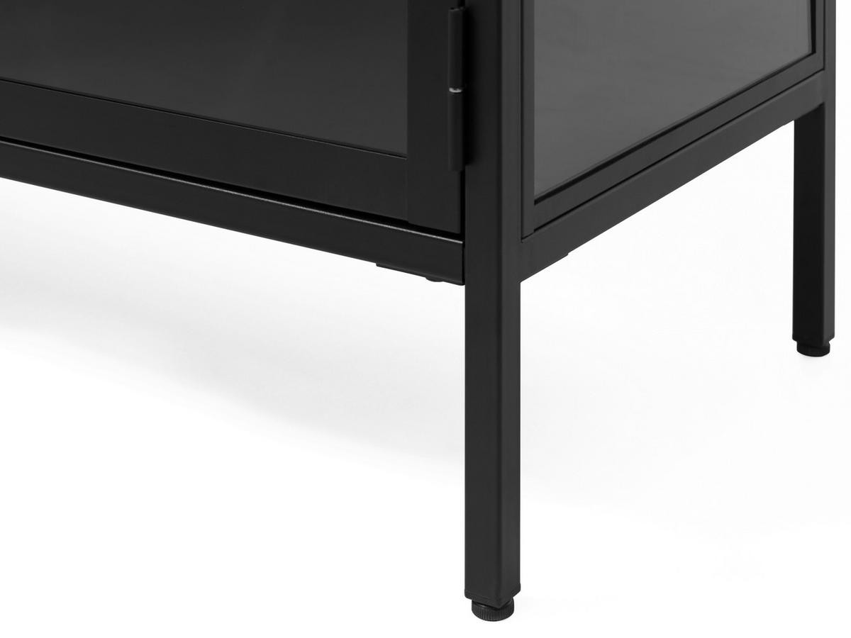 MEDIABÄNK svart  110/140/40 cm  - svart/guldfärgad, Trend, metall (110/140/40cm) - Xora