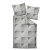 BETTWÄSCHE J.D. Makosatin 135/200 cm  - Weiß/Grau, Design, Textil (135/200cm) - Janine