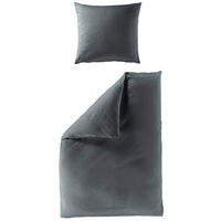 BETTWÄSCHE Biber 135/200 cm  - Anthrazit Hochglanz, Basics, Textil (135/200cm) - Bierbaum
