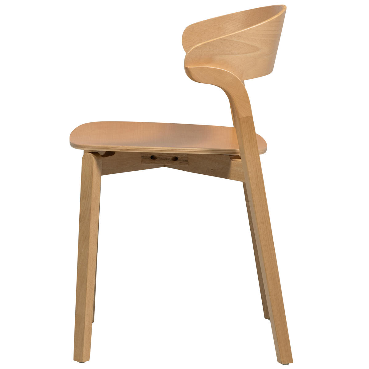 STUHL-SET 2 Stück  in  - Naturfarben, MODERN, Holz (52/75/42cm) - Livetastic