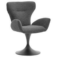 ARMLEHNSTUHL  in Bouclé  - Schwarz, Design, Textil/Metall (65/93/68cm) - Musterring