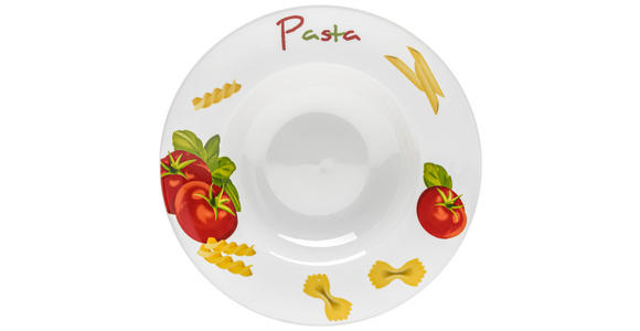 PASTATELLER 27 cm - Gelb/Rot, Basics, Keramik (27cm) - Boxxx