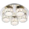 LED-TAKLAMPA 40 W 40 cm  - kromfärg, Romantik / Lanthus, metall/glas (40cm)