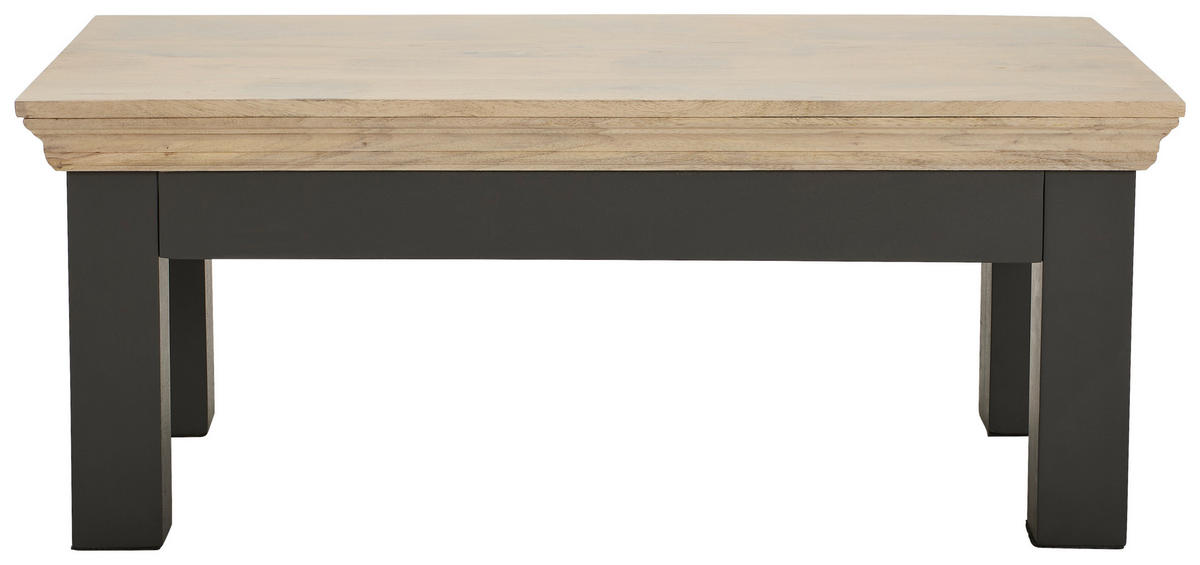 KONFERENČNÝ STOLÍK, sivá, prírodná farba, drevo, 100/40/55 cm - čierna/sivá, Natur, kov/drevo (100/40/55cm) - Livetastic