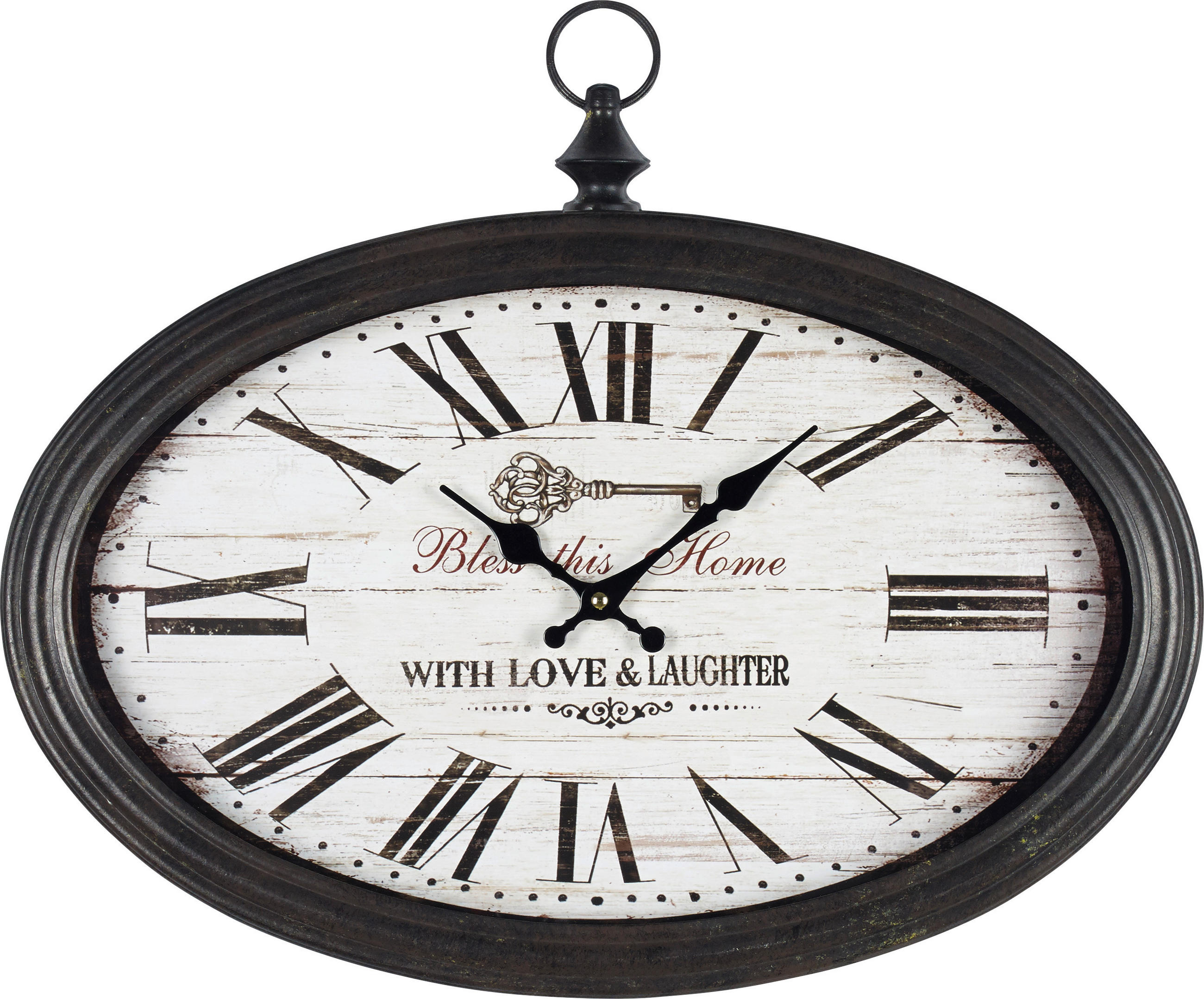 WANDUHR  Braun  - Braun, LIFESTYLE, Glas/Holz (50/40/5cm) - Ambia Home