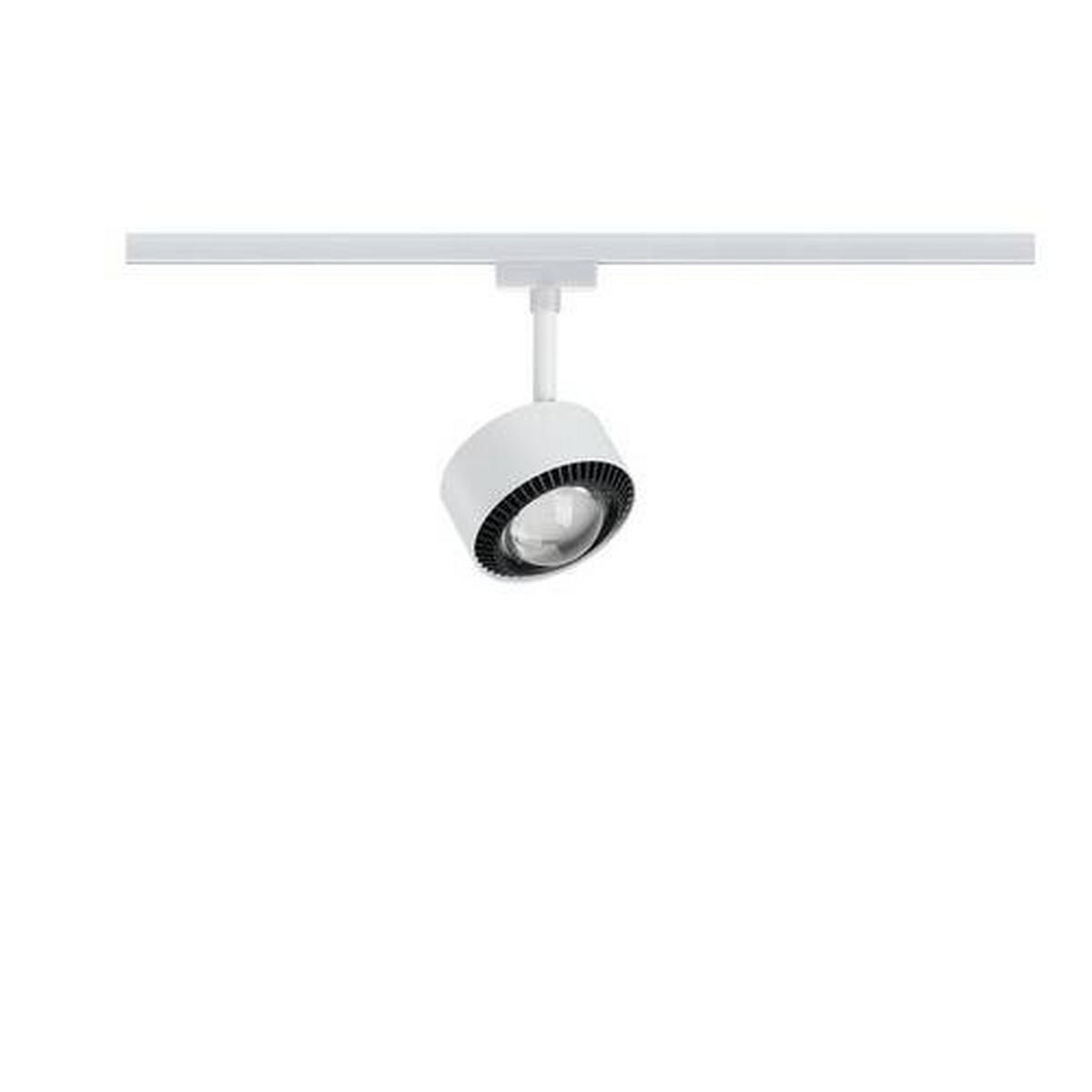 SCHIENENSYSTEM-STRAHLER Aldan II   - Schwarz/Weiß, Basics, Metall (9,8cm) - Paulmann