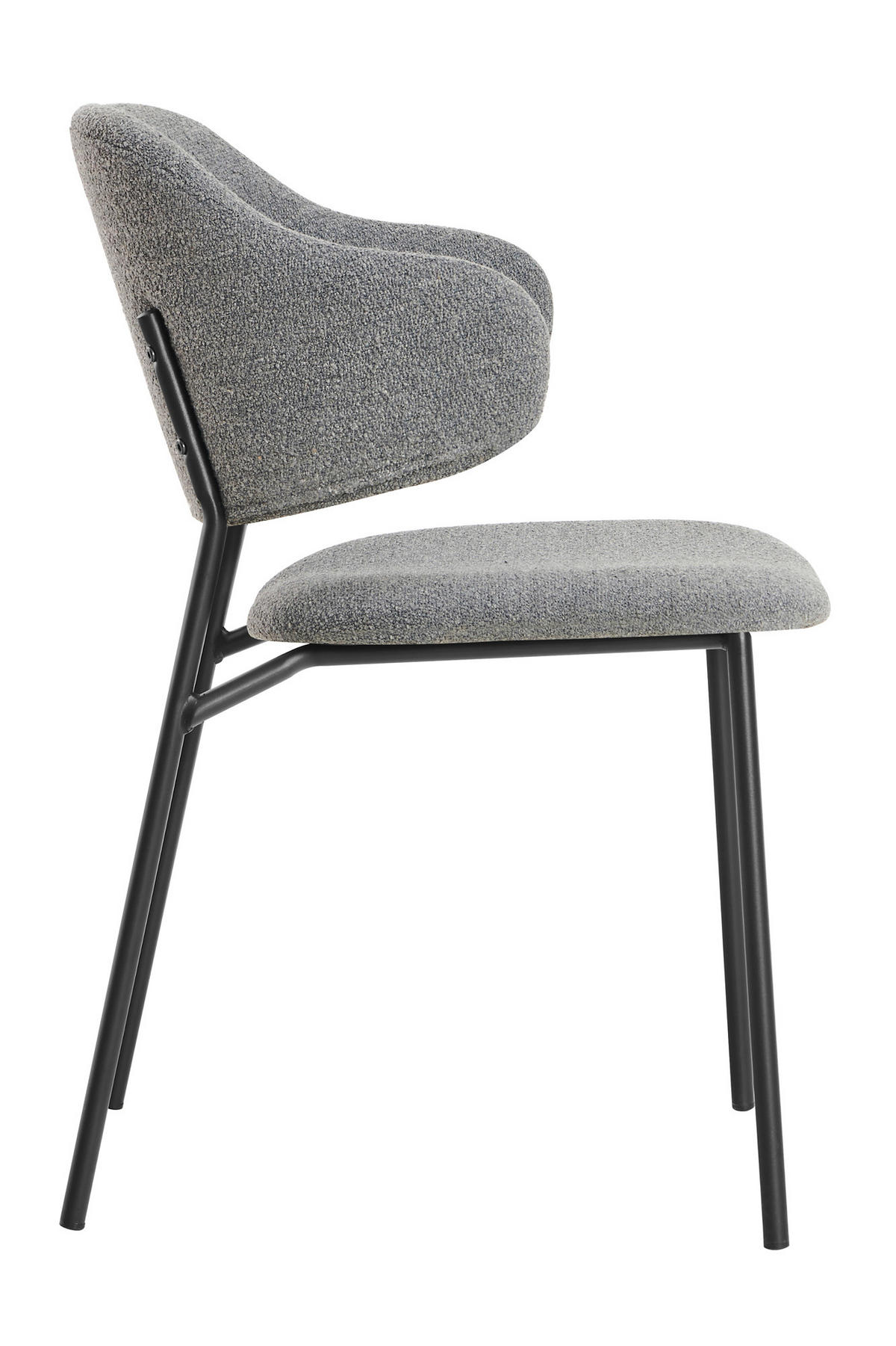 SADA STOLIČIEK S PODRÚČKAMI 2 kus - čierna/tmavosivá, Modern, kov/textil (54/83/59cm) - Livetastic