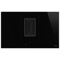 KOCHFELD-DUNSTABZUG-KOMBI HOBD482D  - Schwarz, MODERN, Glas/Metall (83/23/52cm) - SMEG