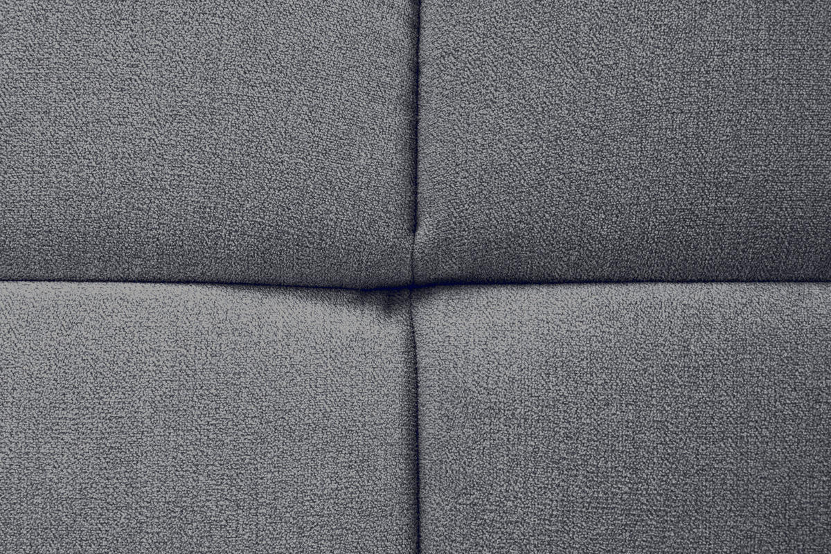 ECKSOFA in Velours Dunkelgrau  - Dunkelgrau/Schwarz, Konventionell, Kunststoff/Textil (298/168cm) - Carryhome