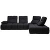 ECKSOFA  in Struktur Schwarz  313/233 cm  - Schwarz, Design, Kunststoff/Textil (313/233cm) - Belluti