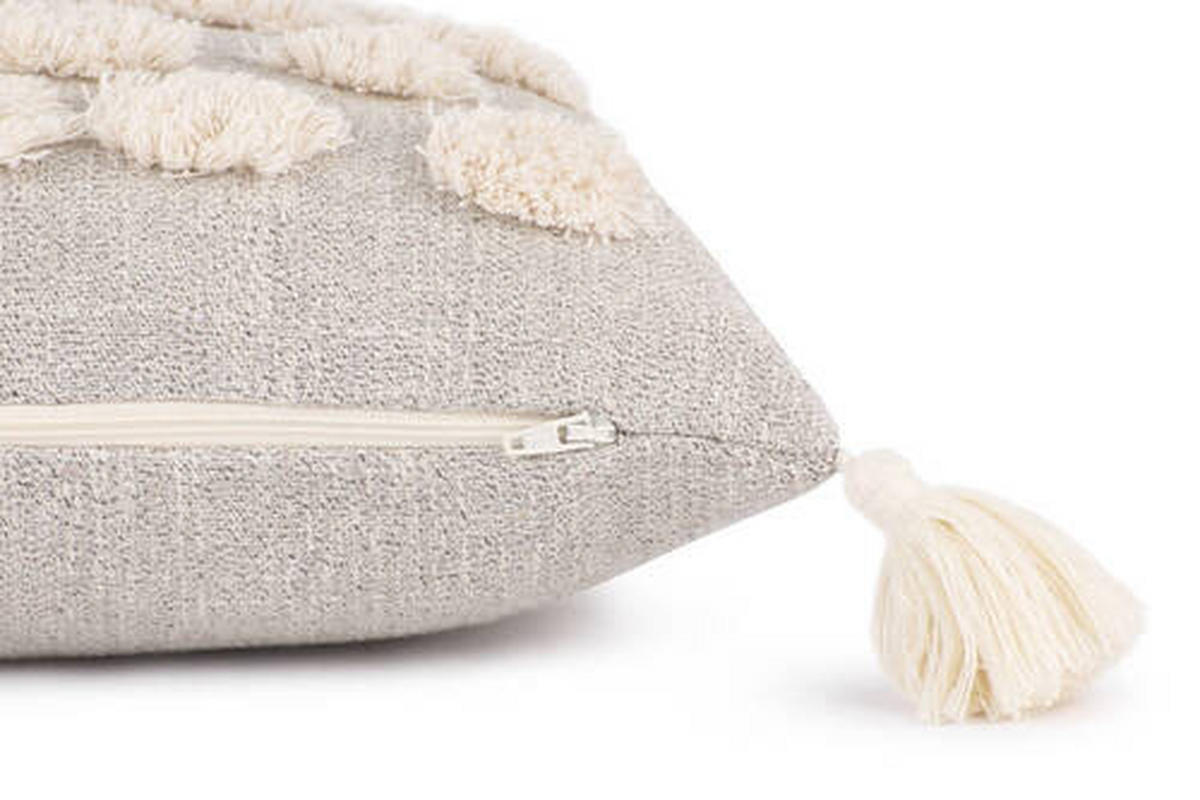 KISSENHÜLLE T-Tufted Blobs 30/50 cm  - Naturfarben, Trend, Textil (30/50cm) - Tom Tailor