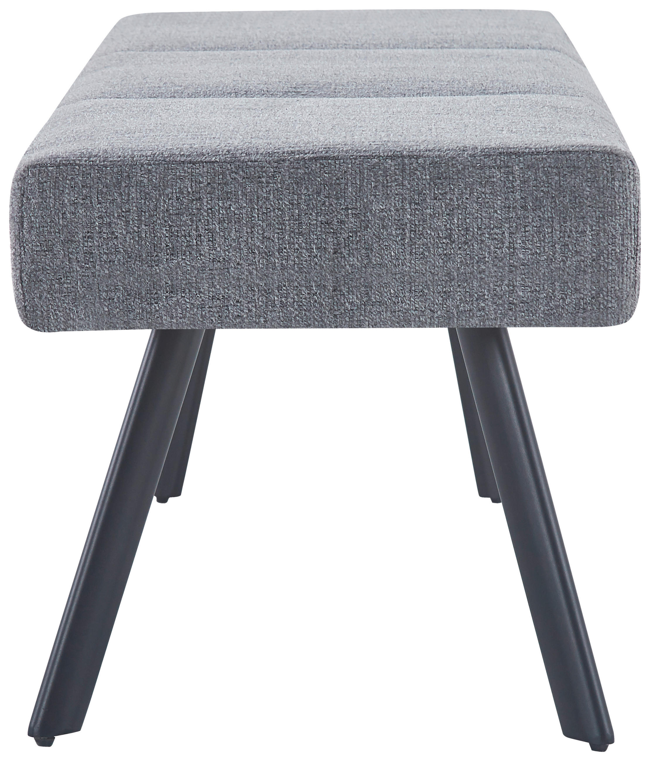 SITZBANK in Metall, Textil Anthrazit  - Anthrazit/Schwarz, KONVENTIONELL, Textil/Metall (140/49/47cm) - MID.YOU