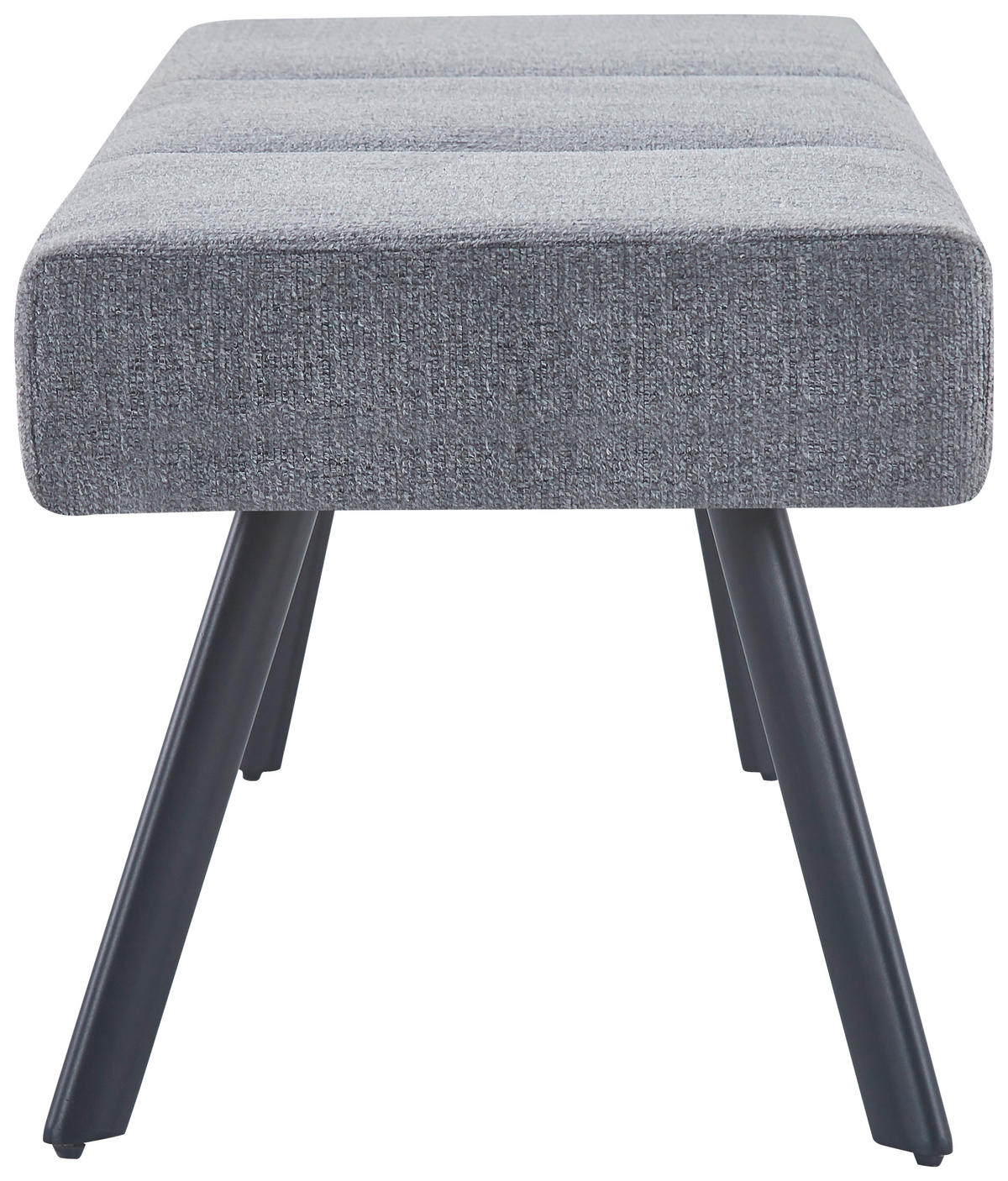 SITZBANK in Metall, Textil Anthrazit  - Anthrazit/Schwarz, KONVENTIONELL, Textil/Metall (140/49/47cm) - MID.YOU