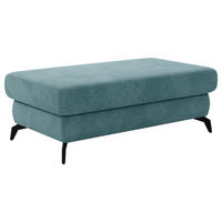 HOCKER in Textil Petrol  - Petrol/Schwarz, Konventionell, Textil/Metall (121/45/67cm) - Sit & More
