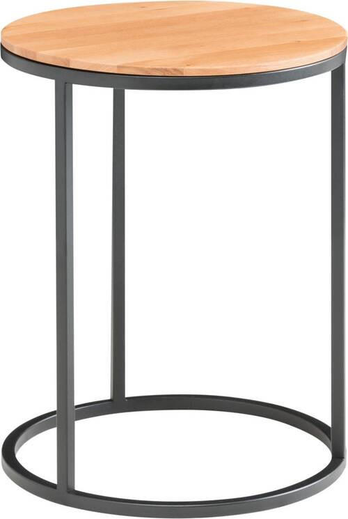 BEISTELLTISCH in Holz 39/39/54 cm  - Schwarz, Design, Holz/Metall (39/39/54cm) - Johann Jakob