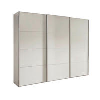 SCHWEBETÜRENSCHRANK 280/217/67 cm,  in Champagner, 3 Tür(en)  - Chromfarben/Champagner, MODERN, Holzwerkstoff/Metall (280/217/67cm) - Chameo