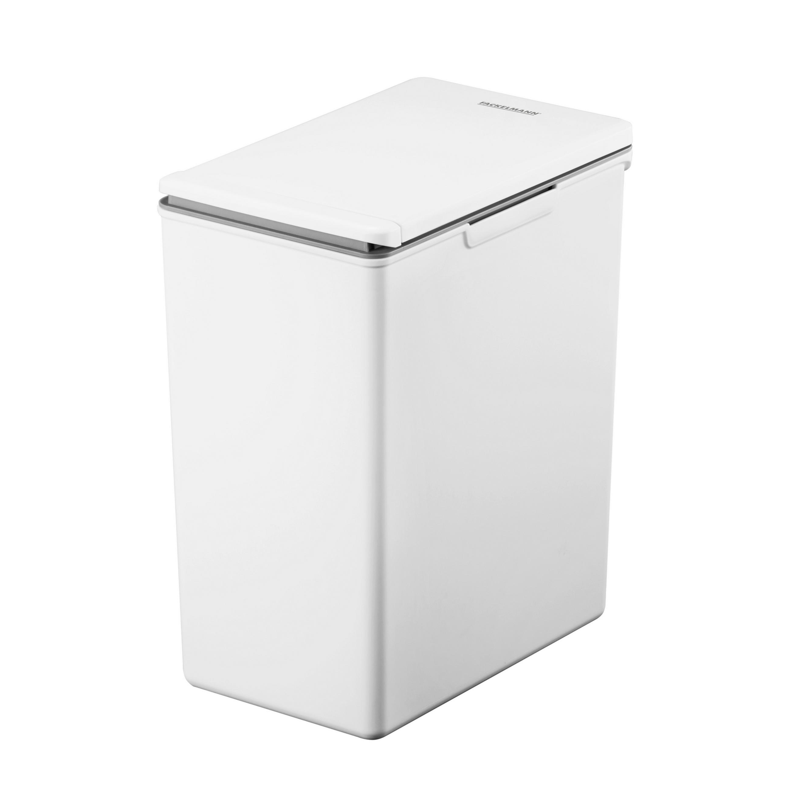 ABFALLEIMER Oslo 20 L  - Anthrazit/Weiß, Basics, Kunststoff (34/22/41,5cm) - Fackelmann