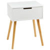 NACHTSCHRANK Kiefer massiv  - Weiß/Naturfarben, Design, Holz/Holzwerkstoff (30/40/52cm) - Xora