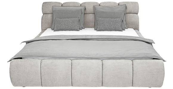 POLSTERBETT Beige 180/200 cm  - Beige/Schwarz, Design, Kunststoff/Textil (180/200cm) - Esposa