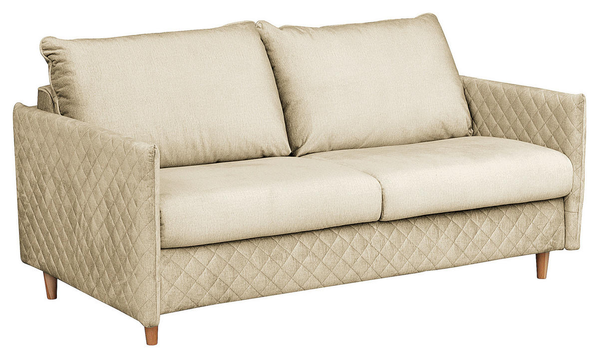 SCHLAFSOFA in Textil Beige  - Beige/Naturfarben, Design, Holz/Textil (175/95/103cm) - Livetastic