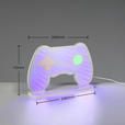 LED-DEKOLEUCHTE 24/23/23 cm  - Weiß, Design, Kunststoff/Metall (24/23/23cm) - Novel