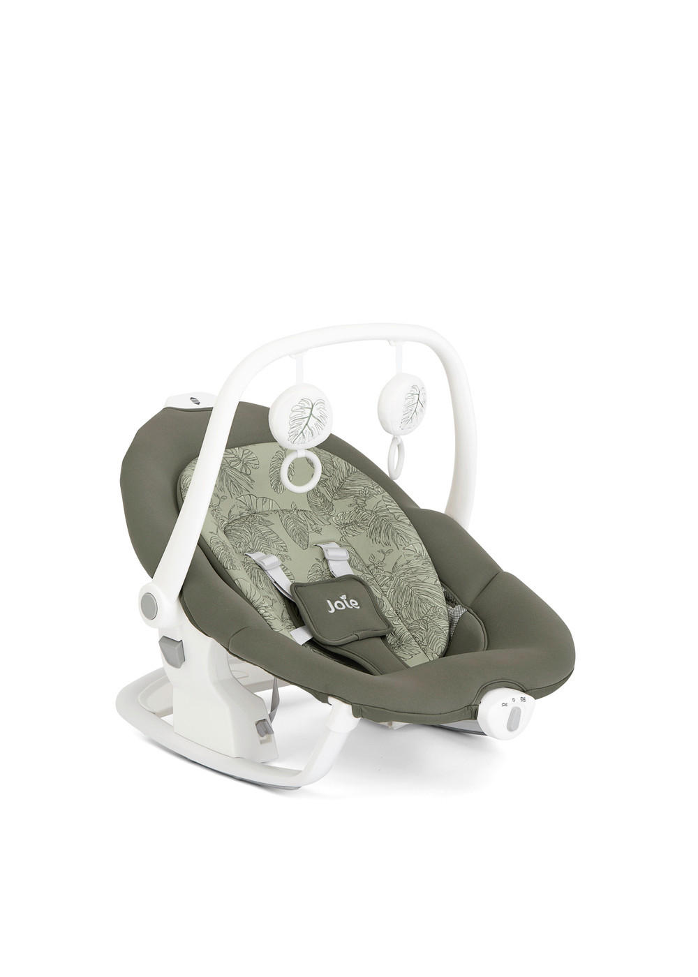SCHAUKELWIPPE Serina 2in1 Weiß   - Dunkelgrün/Salbeigrün, Basics, Textil/Metall (69/83/85cm) - Joie
