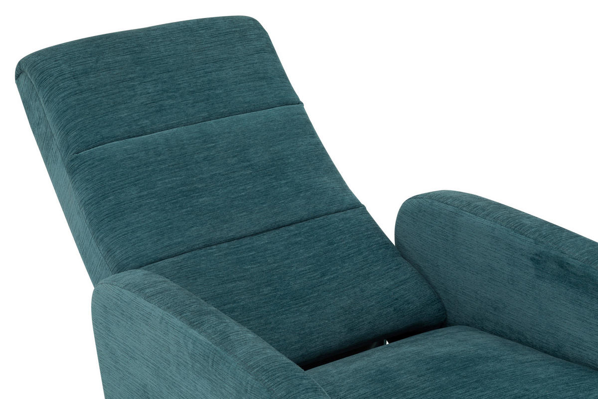 RELAXSESSEL Webstoff, Struktur    - Blau/Schwarz, MODERN, Textil/Metall (67/108/72/88/160cm) - MID.YOU