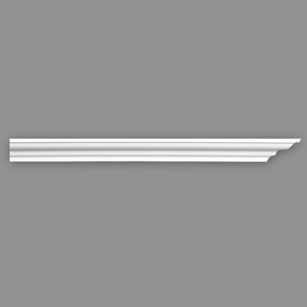 ZIERLEISTE 200/3,5/3,5 cm Weiß Kunststoff  - Weiß, Design, Kunststoff (200/3,5/3,5cm)