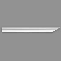 ZIERLEISTE 200/3,5/3,5 cm Weiß Kunststoff  - Weiß, Design, Kunststoff (200/3,5/3,5cm)