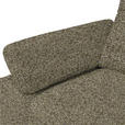 ECKSOFA in Chenille, Flachgewebe Grün  - Schwarz/Grün, Design, Textil/Metall (318/165cm) - Xora