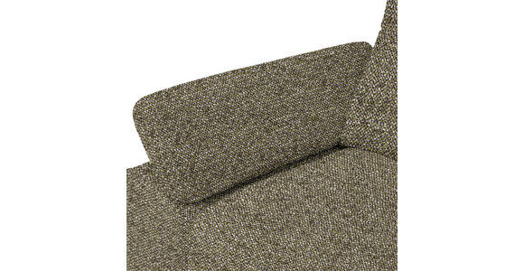 ECKSOFA in Chenille, Flachgewebe Grün  - Schwarz/Grün, Design, Textil/Metall (318/165cm) - Xora