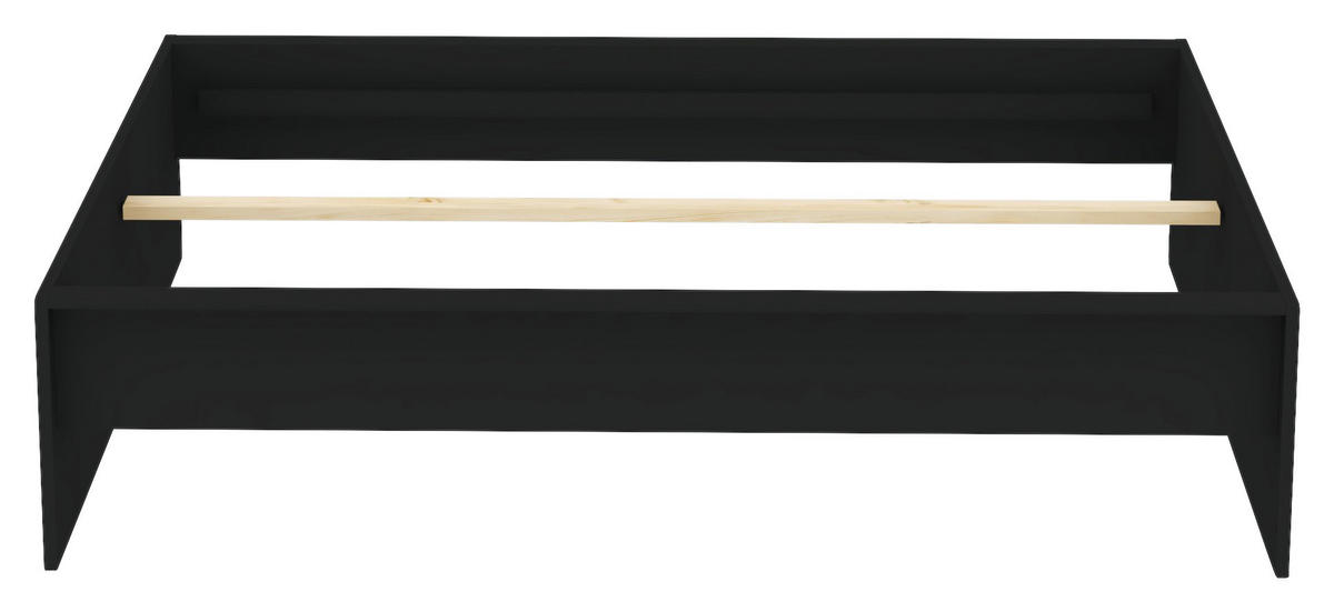 BETTRAHMEN 160/200 cm  in Anthrazit  - Anthrazit, Konventionell, Holzwerkstoff (160/200cm) - Hom`in