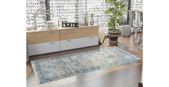 LÄUFER 80/200 cm Toulon Blau, Grau  - Blau/Grau, Design, Textil (80/200cm) - Dieter Knoll