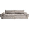 BIG SOFFA i struktur ljusgrå  - ljusgrå/svart, Klassisk, textil/plast (302/80/120cm) - MID.YOU