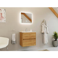 BADEZIMMER 2-teilig  in 60 cm  - Eichefarben/Weiß, Basics, Keramik/Holzwerkstoff (60cm) - MID.YOU