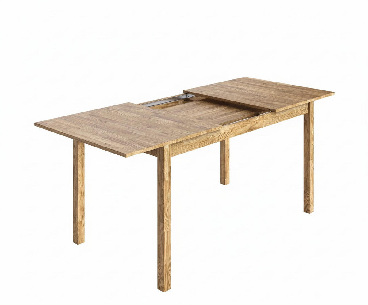 ESSTISCH Schwarz, Eichefarben rechteckig  ausziehbar, in verschiedenen Größen erhältlich  - Eichefarben/Schwarz, MODERN, Holz (160(200)/80/75cm) - Livetastic