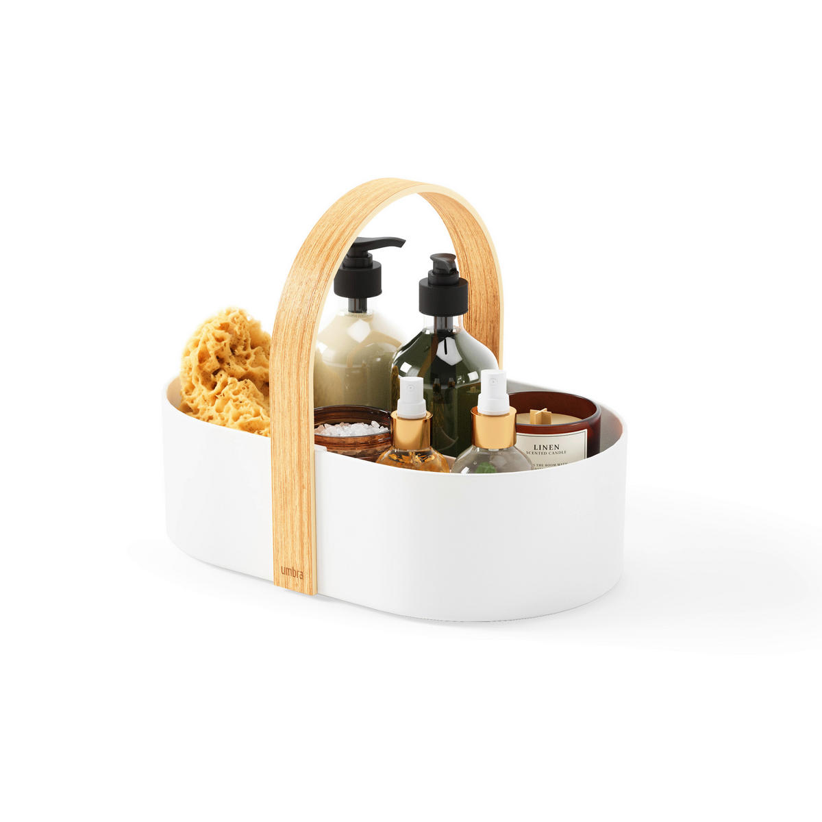 ORGANIZER  - Naturfarben/Weiß, Basics, Holz/Kunststoff (30/20/23cm) - Umbra