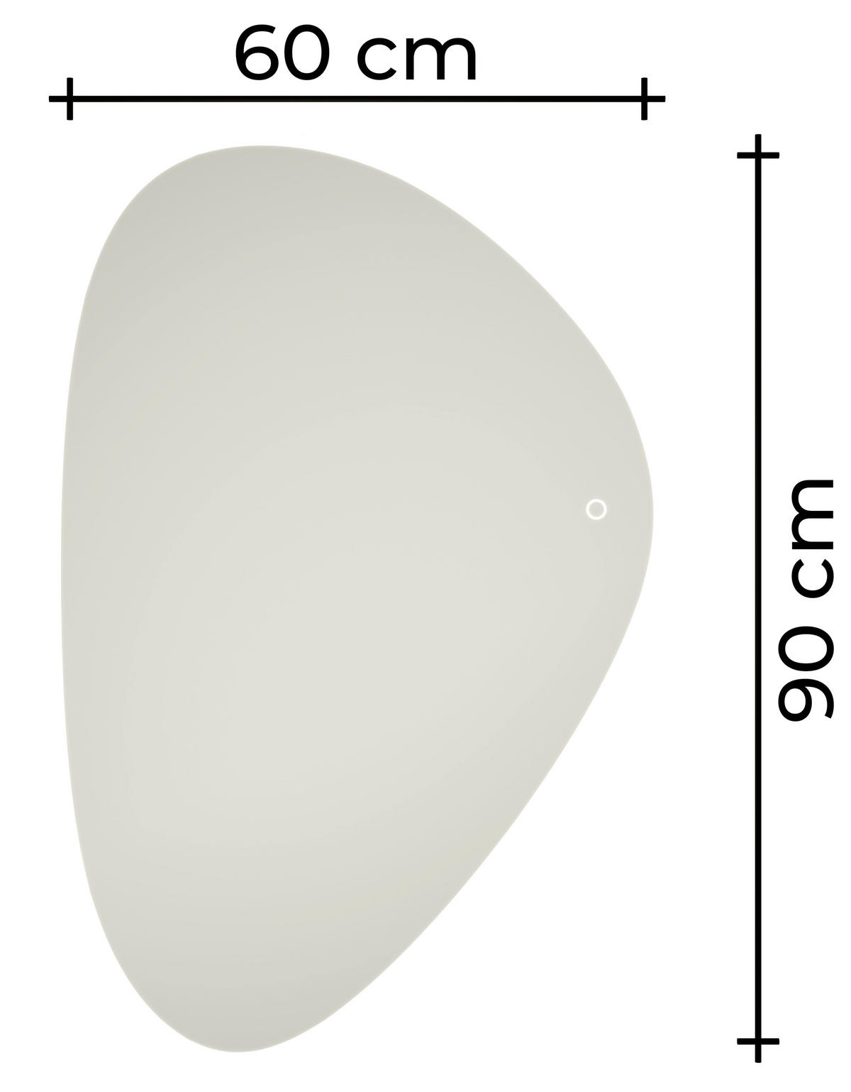 BADEZIMMERSPIEGEL 90/60/2,4 cm  - MODERN, Glas (90/60/2,4cm) - Celina Home