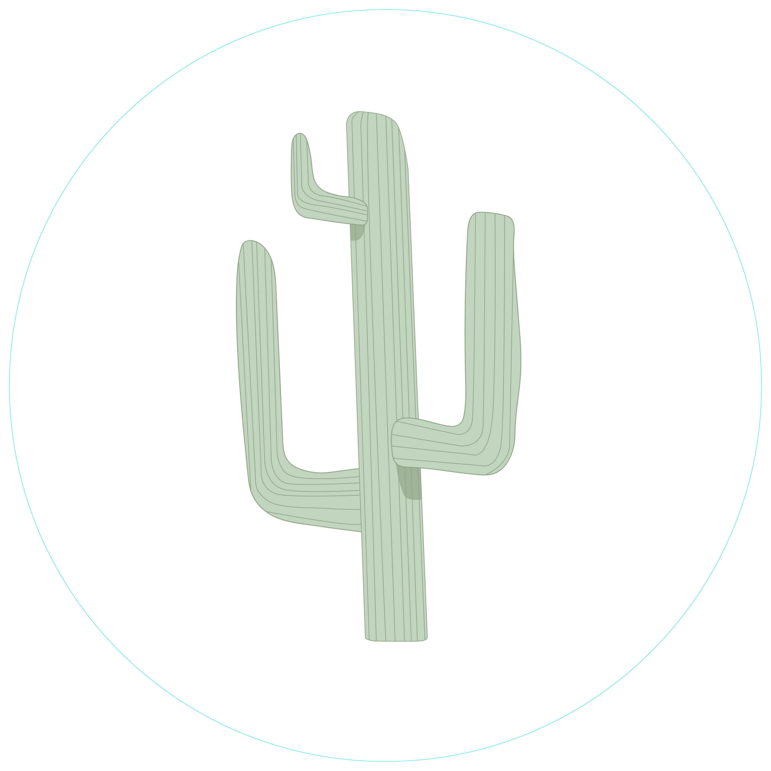 BABYWANDDEKO - Grün, Basics, Metall (60/3cm)