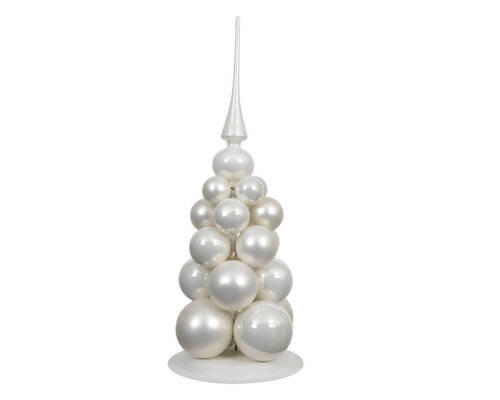CHRISTBAUMKUGEL-SET 21-teilig  - Weiß, KONVENTIONELL, Glas (4,00/4,00/4,00cm)