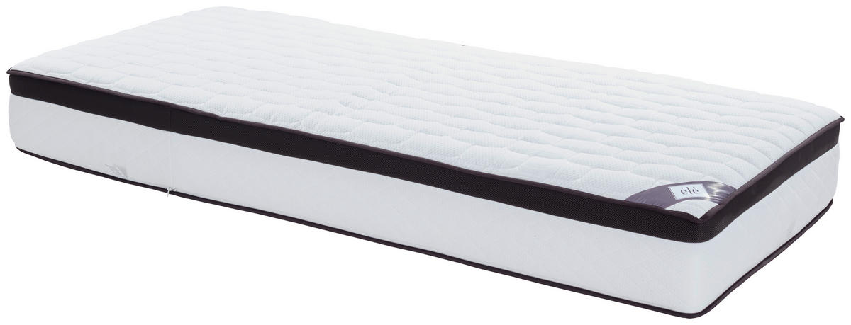 TASCHENFEDERKERNMATRATZE PLUMA COCO 80/200 cm Höhe ca. 27 cm 7 -Zonen - Weiß, Textil (80/200cm) - Ele