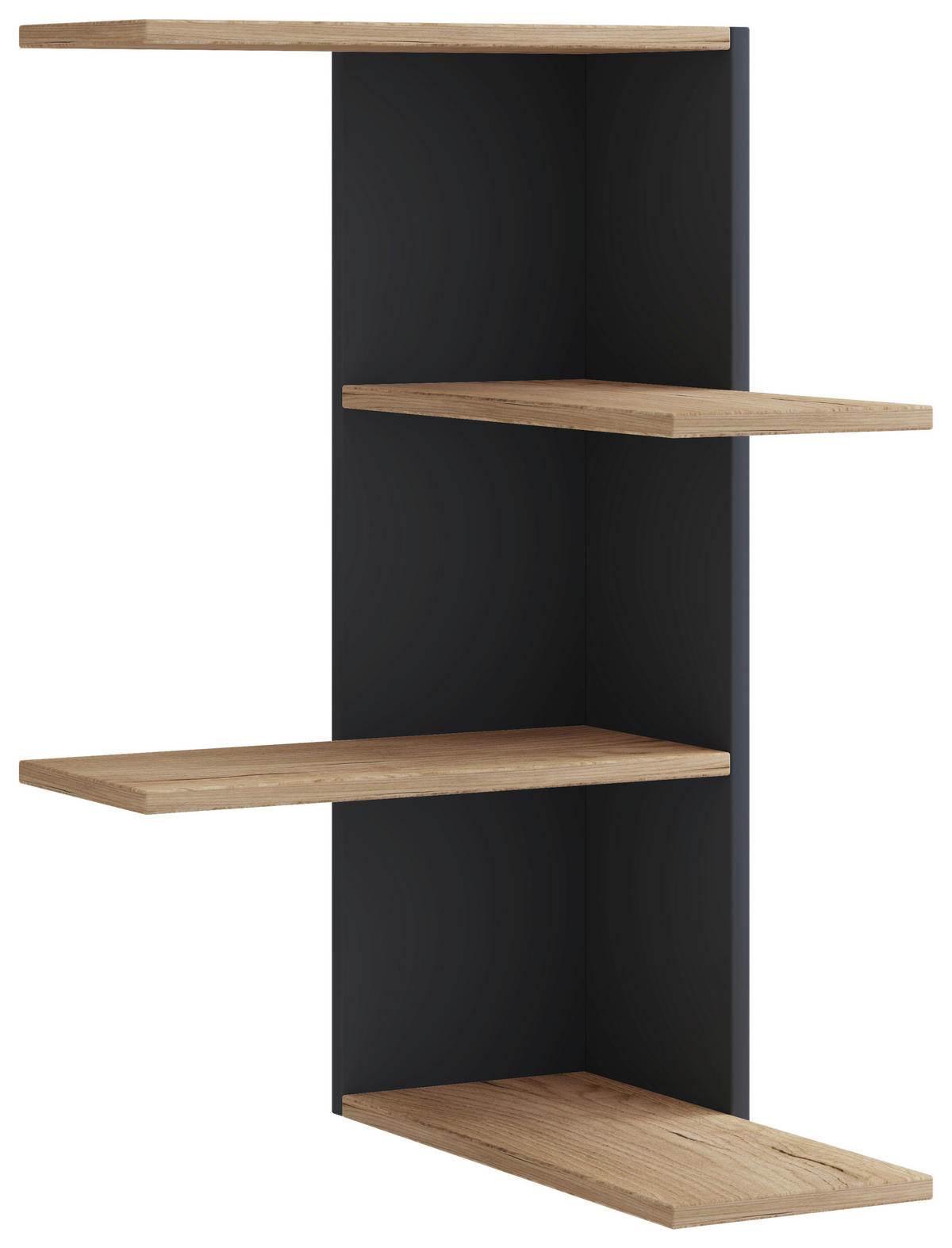 HÖRNHYLLA i 45/77/45 cm svart, honungsek  - honungsek/svart, Lifestyle, trämaterial (45/77/45cm) - MID.YOU