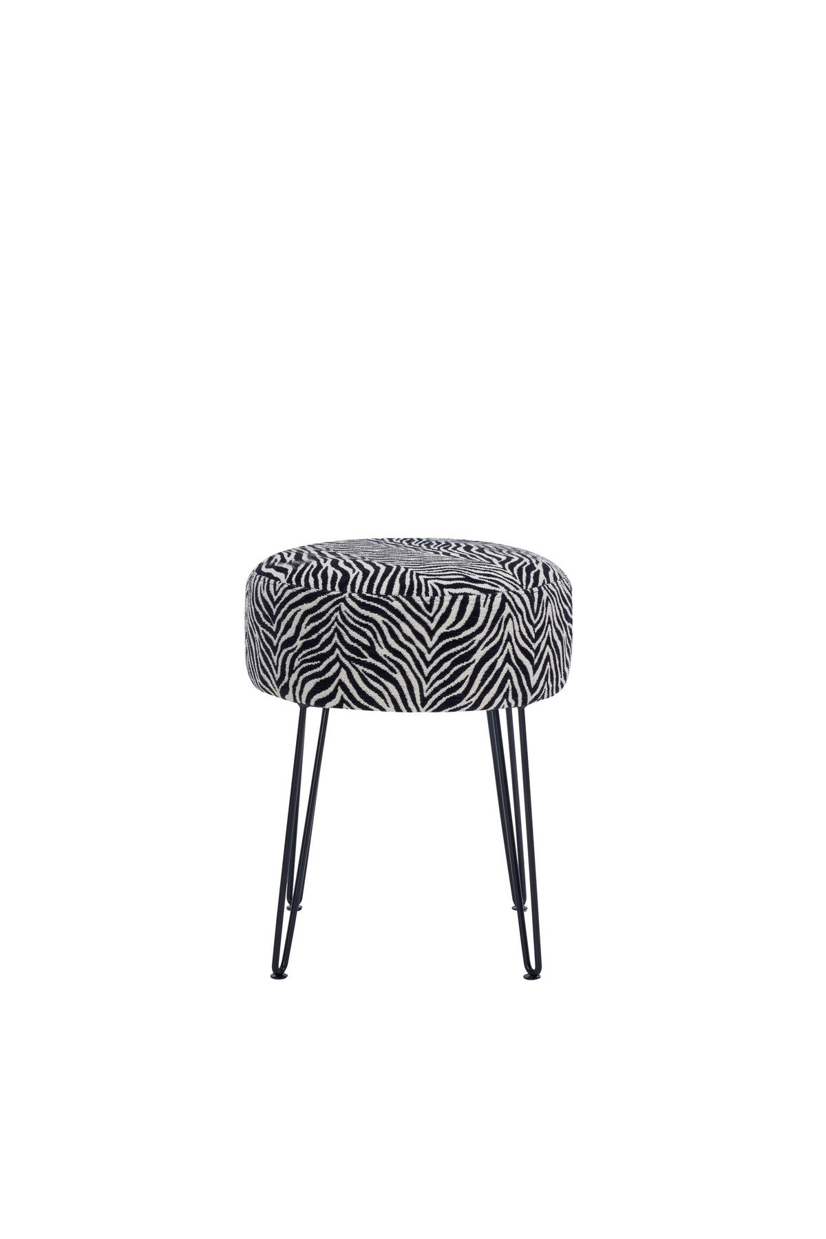 PALL i metall, textil svart, vit  - vit/svart, Klassisk, metall/textil (43/45/43cm) - Xora